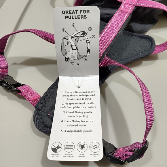Purple KONG Ultra Durable Padded Dog Harness Sz Small - Picture 6 of 6